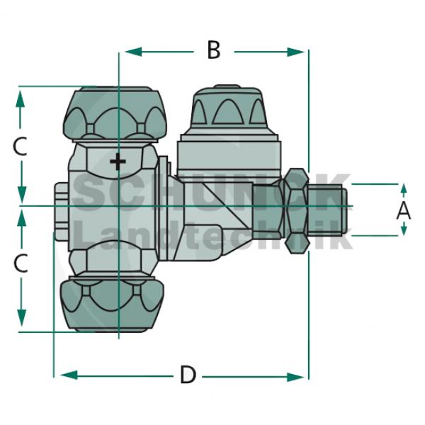 BRAGILA Zweifach-Messingdüsenhalter M75